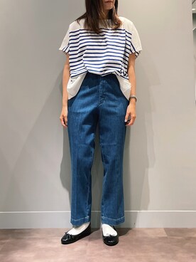 「アイテム（バレエシューズ）」を使った、さちほさん（レディース・157cm・30代）の夏コーディネート