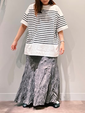 「アイテム（バレエシューズ）」を使った、さちほさん（レディース・157cm・30代）の夏コーディネート