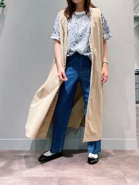 「アイテム（バレエシューズ）」を使った、さちほさん（レディース・157cm・30代）の夏コーディネート