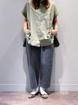 「アイテム（バレエシューズ）」を使った、さちほさん（レディース・157cm・30代）の夏コーディネート