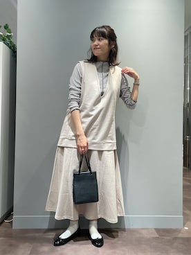 「TIDEWAY（タイドウェイ）のアイテム」を使った、さちほさん（レディース・157cm）の秋コーディネート