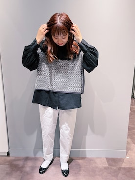 「アイテム（バレエシューズ）」を使った、さちほさん（レディース・157cm・30代）の秋コーディネート