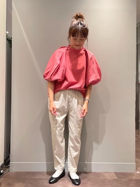 「アイテム（バレエシューズ）」を使った、さちほさん（レディース・157cm・30代）の夏コーディネート