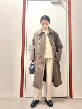 「アイテム（テーラードジャケット）」を使った、momoさん（レディース・162cm）の冬コーディネート