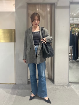 「SHENERY（シーナリー）のアイテム（テーラードジャケット）」を使った、kawai_160cmさん（レディース・160cm）の夏コーディネート