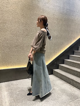 毎年大人気！》《大人のカジュアルコーデ》デニムロングスカート