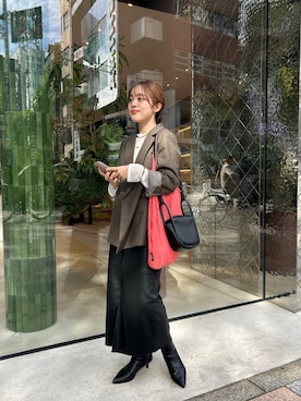 「SHENERY（シーナリー）のアイテム（テーラードジャケット）」を使った、kawai_160cmさん（レディース・160cm）の秋コーディネート