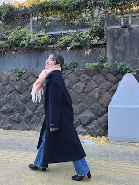 「マフラー」｜「アイテム（その他アウター）」を使った、kawai_160cmさん（レディース・160cm）の冬コーディネート