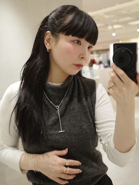 「アイテム（ブレスレット）」を使った、horigamiakaneさん（レディース・156cm）の秋コーディネート