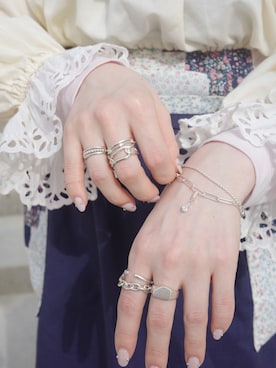 「TEN.（テン）のアイテム（アクセサリー）」を使った、horigamiakaneさん（レディース・156cm）の春コーディネート