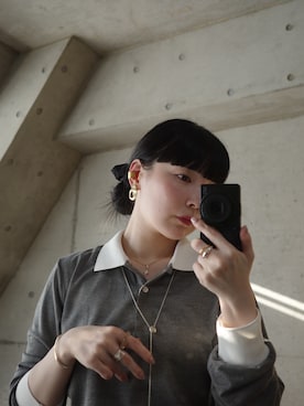 「アイテム（チャーム）」を使った、horigamiakaneさん（レディース・156cm）の秋コーディネート