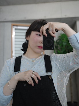 「アイテム（ブレスレット）」を使った、horigamiakaneさん（レディース・156cm）の夏コーディネート