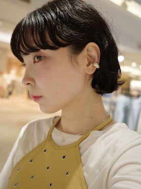 「TEN.（テン）のアイテム（アクセサリー）」を使った、horigamiakaneさん（レディース・156cm）の春コーディネート