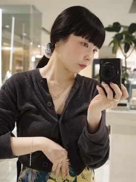 「アイテム（チャーム）」を使った、horigamiakaneさん（レディース・156cm）の秋コーディネート