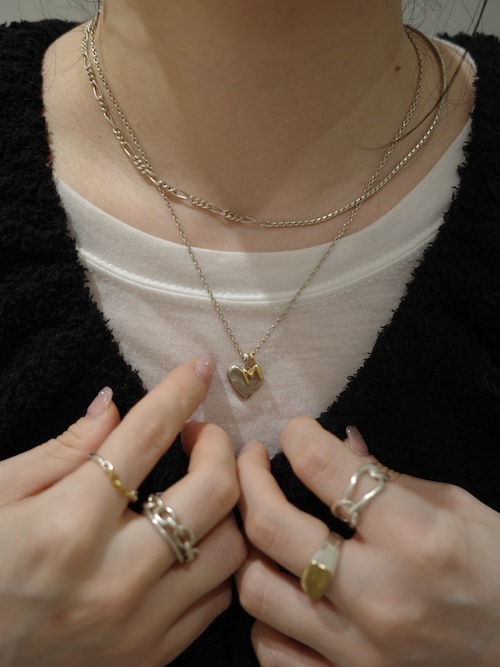 アクセサリー silver 925 SV SILVER925 シェードコンビチェーンネックレス SV（ネックレス