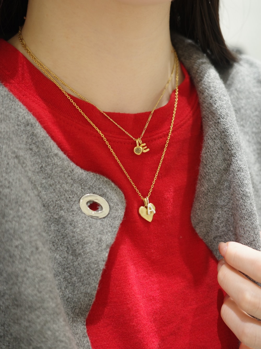 TEN.（テン）の「18KGP ハートシルフィウムネックレス（ネックレス