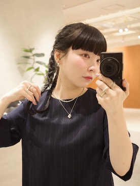 「アイテム（チャーム）」を使った、horigamiakaneさん（レディース・156cm）の秋コーディネート
