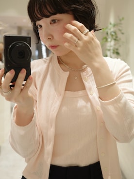 「TEN.（テン）のアイテム（リング）」を使った、horigamiakaneさん（レディース・156cm）の春コーディネート