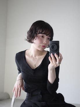 「アイテム（チャーム）」を使った、horigamiakaneさん（レディース・156cm）の夏コーディネート