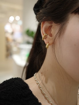 「アイテム（イヤーカフ）」を使った、horigamiakaneさん（レディース・156cm）の秋コーディネート