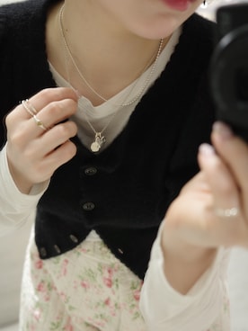 「TEN.（テン）のアイテム（リング）」を使った、horigamiakaneさん（レディース・156cm）の春コーディネート