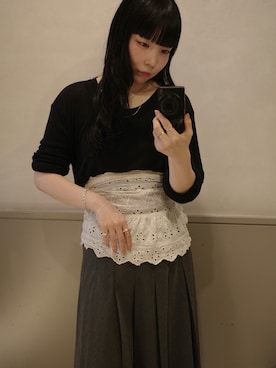 「アイテム（ブレスレット）」を使った、horigamiakaneさん（レディース・156cm）の秋コーディネート