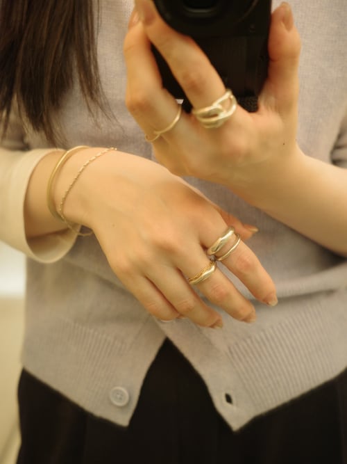 TEN. ラインウェーブリング02 TEN. 指輪 リング SILVER925 ラインウェーブリング レディース