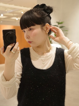 「アイテム（チャーム）」を使った、horigamiakaneさん（レディース・156cm）の秋コーディネート