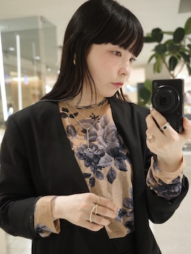 horigamiakaneさん（レディース・156cm）の冬コーディネート