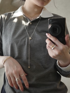 「アイテム（チャーム）」を使った、horigamiakaneさん（レディース・156cm）の秋コーディネート