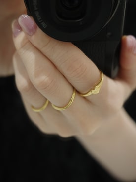 「アイテム（リング）」を使った、horigamiakaneさん（レディース・156cm）の冬コーディネート