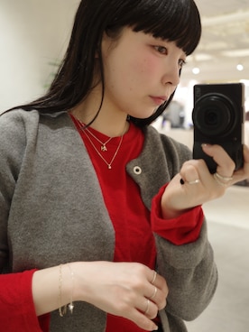 「アイテム（ブレスレット）」を使った、horigamiakaneさん（レディース・156cm）の秋コーディネート