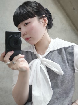 「アイテム（ブレスレット）」を使った、horigamiakaneさん（レディース・156cm）の秋コーディネート