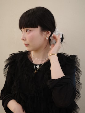 「アイテム（チャーム）」を使った、horigamiakaneさん（レディース・156cm）の秋コーディネート
