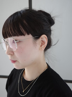 「アイテム（ピアス（両耳用））」を使った、horigamiakaneさん（レディース・156cm）の春コーディネート