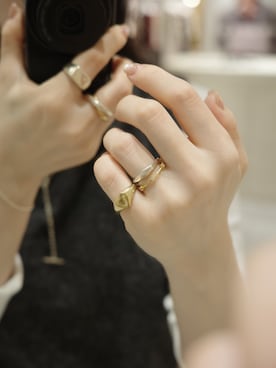 「アイテム（アクセサリー）」を使った、horigamiakaneさん（レディース・156cm）の秋コーディネート