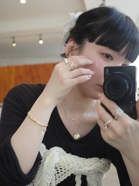 「アイテム（ブレスレット）」を使った、horigamiakaneさん（レディース・156cm）の秋コーディネート