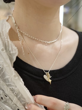 「アイテム（チャーム）」を使った、horigamiakaneさん（レディース・156cm）の秋コーディネート