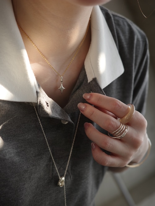 TEN. ネックレス 「ZOZO限定」SILVER925 エンベッドネックレス 