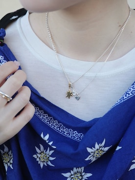 「アイテム（チャーム）」を使った、horigamiakaneさん（レディース・156cm）の春コーディネート