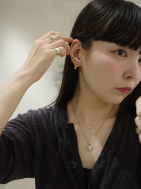 「アイテム（チャーム）」を使った、horigamiakaneさん（レディース・156cm）の夏コーディネート