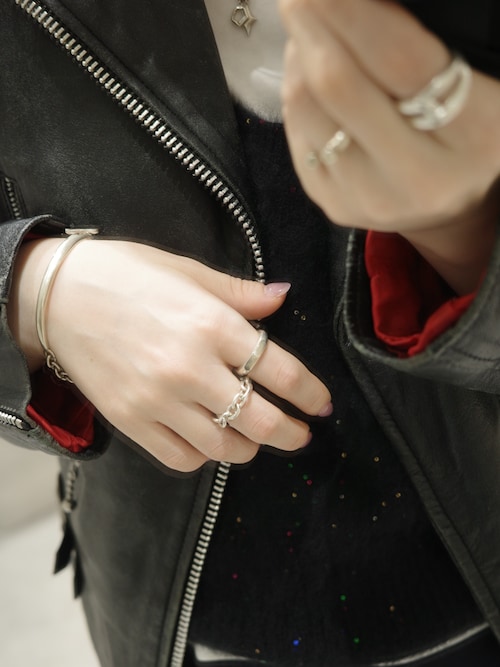 SILVER925 カフチェーンブレスレット-M-（ブレスレット）｜TEN.（テン