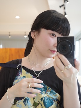 「アイテム（ブレスレット）」を使った、horigamiakaneさん（レディース・156cm）の秋コーディネート