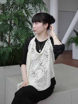 「アイテム（チャーム）」を使った、horigamiakaneさん（レディース・156cm）の夏コーディネート