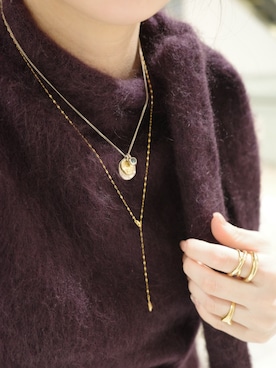 「アイテム（チャーム）」を使った、horigamiakaneさん（レディース・156cm）の冬コーディネート