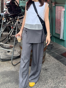 「Futier land（フューティアランド）のアイテム」を使った、いくらさん（骨格ストレート・レディース・165cm）の春コーディネート