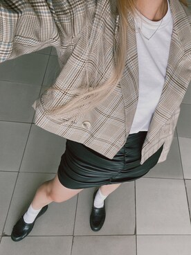 「PULL&BEAR（プルアンドベア）のアイテム（ジャケット/アウター）」を使った、closerlook_さん（レディース・153cm）の夏コーディネート