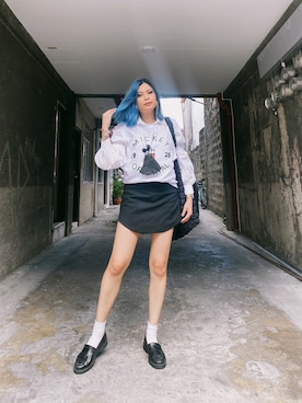 「blue」｜「アイテム（スカート）」を使った、closerlook_さん（レディース・153cm）の冬コーディネート