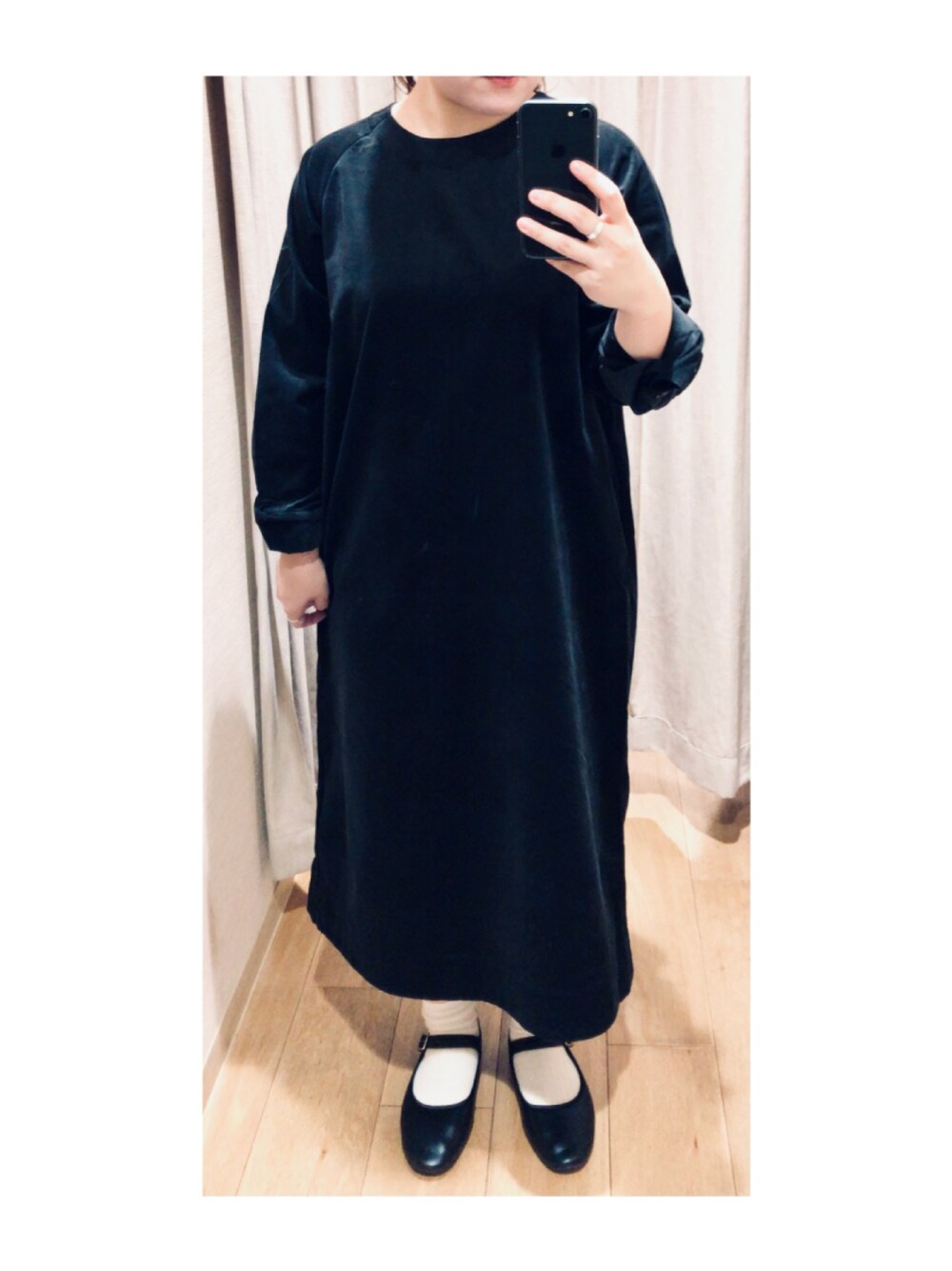 「無印良品、備忘録、いつの日かのコーデ」｜「無印良品のアイテム（ワンピース、ブラック系）」を使った、rinさん（レディース・150cm）の夏コーディネートの1枚目の写真