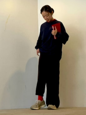 「H&M（エイチ・アンド・エム）のアイテム（パンツ）」を使った、ことりのガワ。さん（レディース・151cm）の春コーディネート